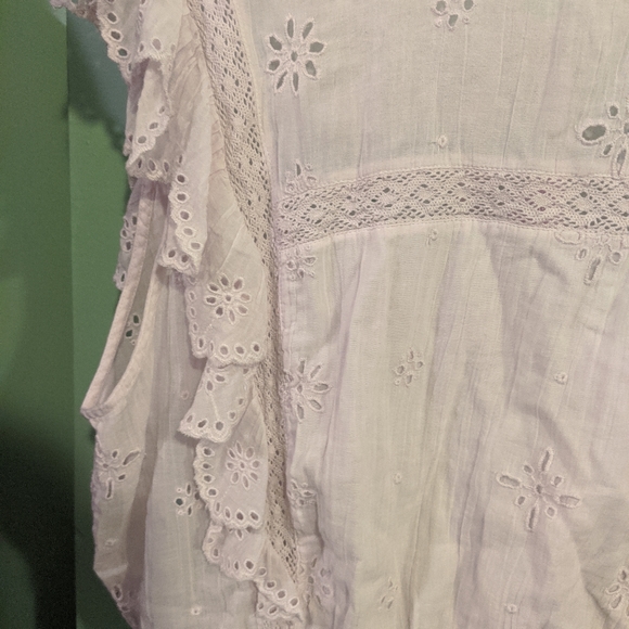 🔥NWT:🔥XL New Preppy Aerie Pale Pink Crop Top - Picture 2 of 5